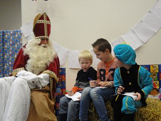 Schrijven voor de Sint. 